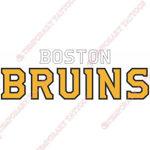 Boston Bruins Customize Temporary Tattoos Stickers NO.68